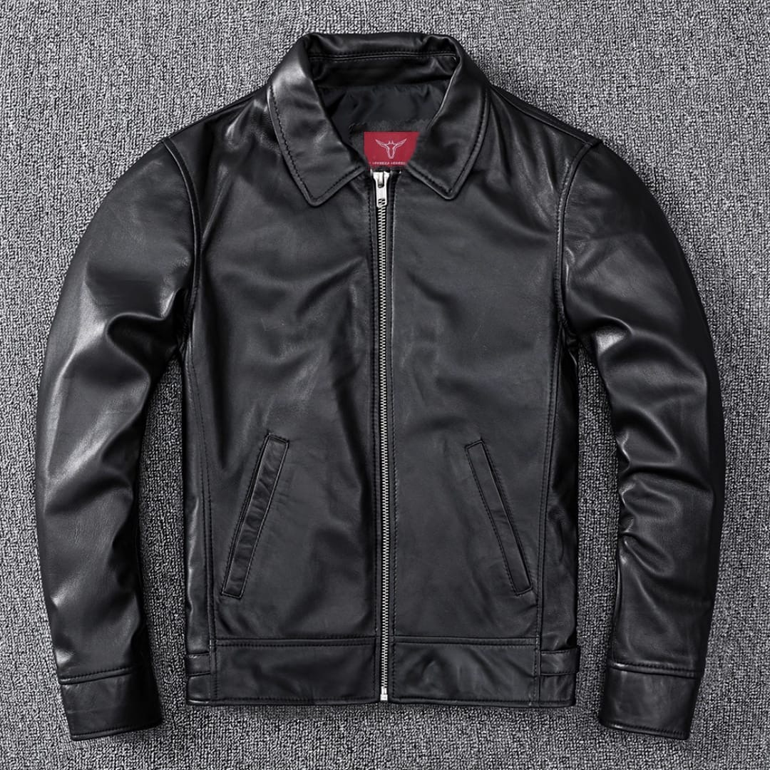Keeza Men's Premuim Black Leather Jacket - Image 4