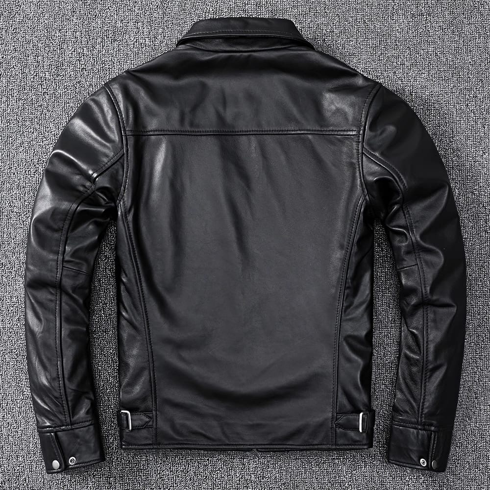 Keeza Men's Premuim Black Leather Jacket - Image 3